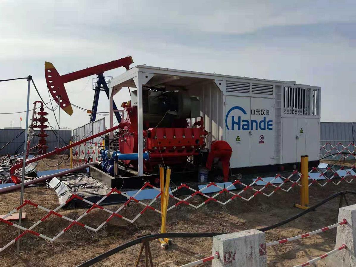 Skid mounted fracturing pump - Hande Oilfield